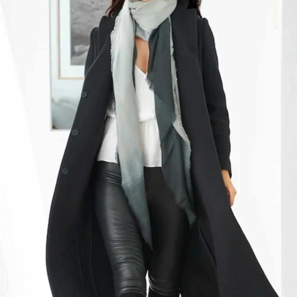 Cushnie Carly Gray Ombre Scarf From Curateur